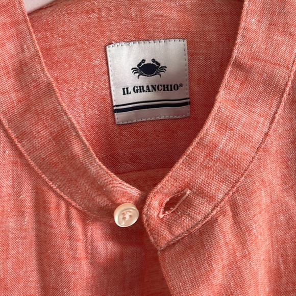 Linen button down IL GRANCHIO S - Picture 2 of 4